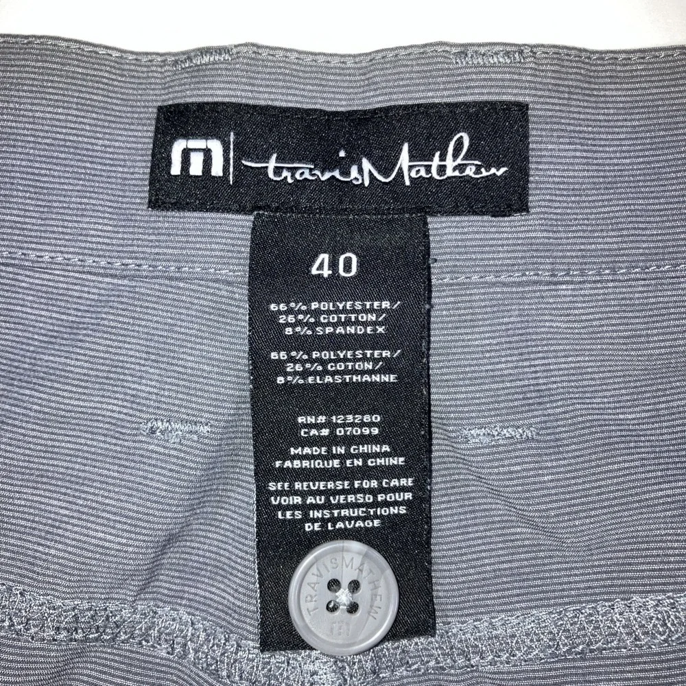 Travis Mathew Slacks Golf Pants Mens 40x32 Gray Tech Stretch 1MQ534